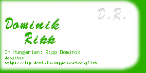 dominik ripp business card